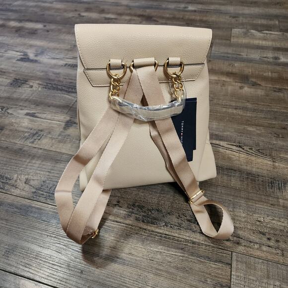 NWT Tommy Hilfiger backpack purse light beige D - Picture 3 of 16